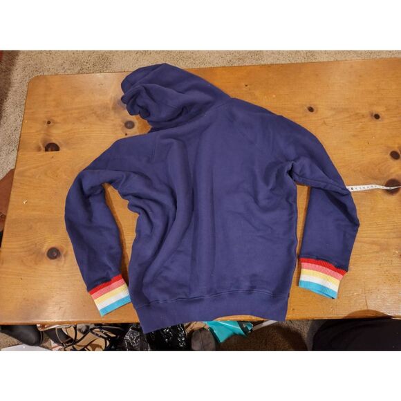 SPIRITUAL GANGSTER LOVE IS ALL WE NEED NAVY HOODIE NWOT Small - Picture 11 of 12